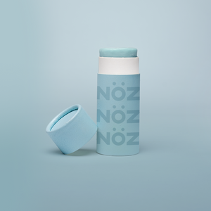 front view  of Nöz sunscreen in blue 